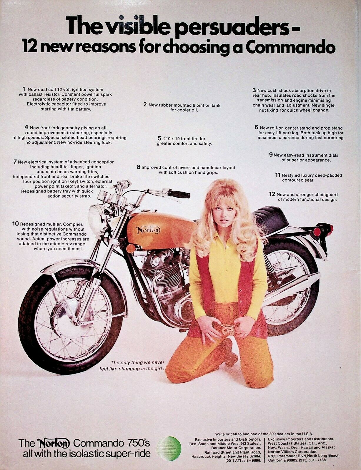 1971 Norton Commando 750 - Vintage Motorcycle Ad