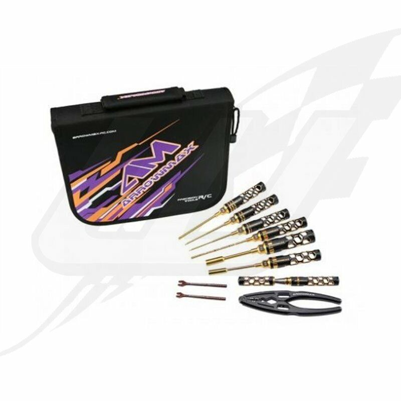 [usa] Arrowmax Tool Set 1/10 Touring Black Golden - Am199444