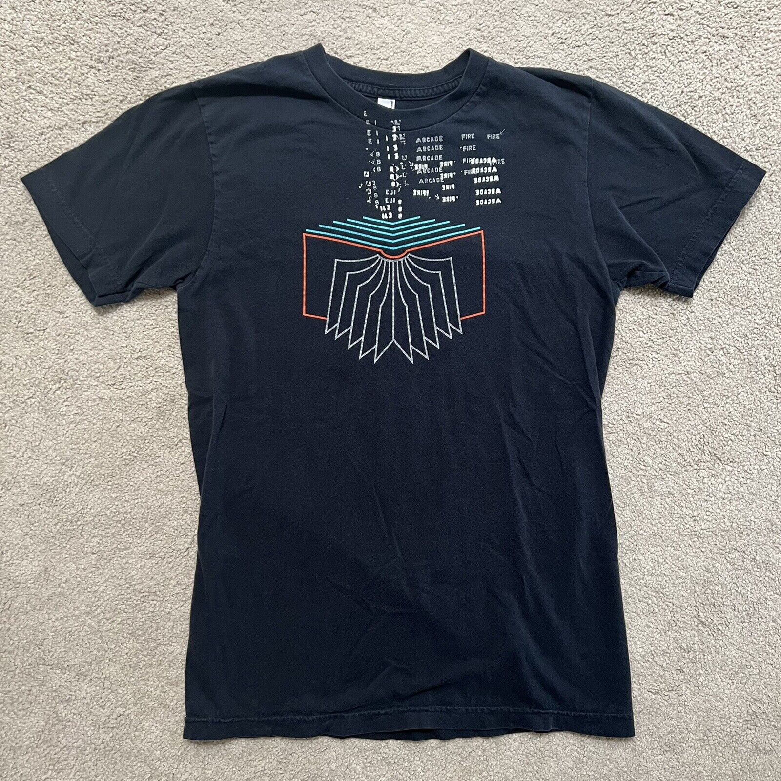 Arcade Fire Neon Bible Shirt 2007 Original Vintage Rare Used Size Adult Small