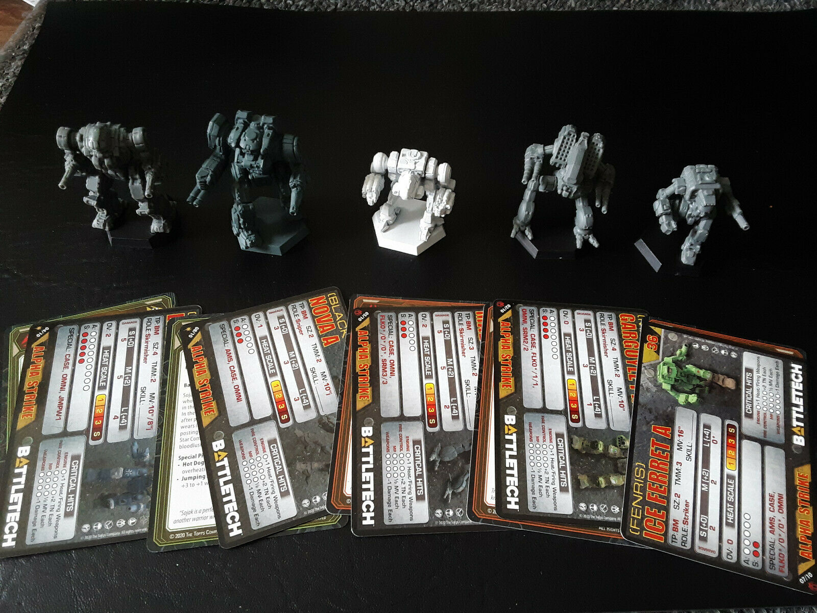 Battletech Clan Star- Assorted Lot: Used/ Partially Primed