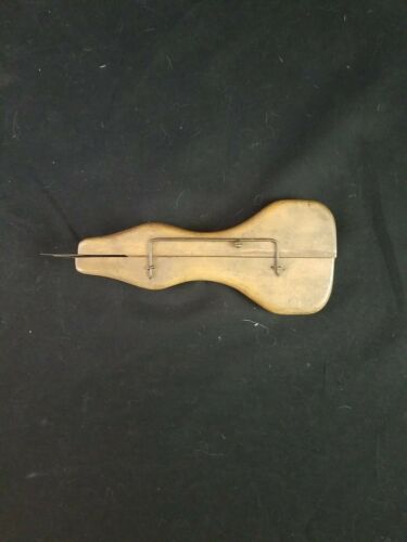 Antique Wooden Hand Held Rug Shuttle Stitching Or Sewing Tool