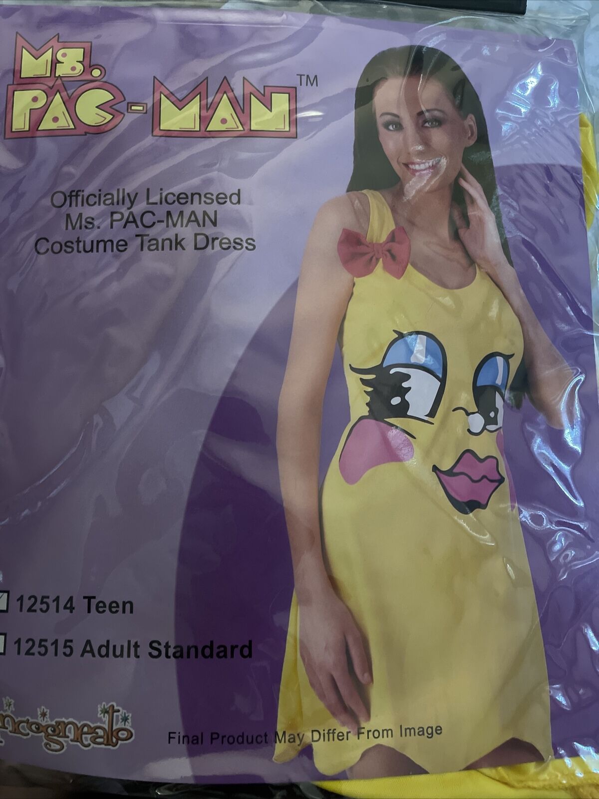 Ms. Pac-man Character Teen Tank Dress Teen