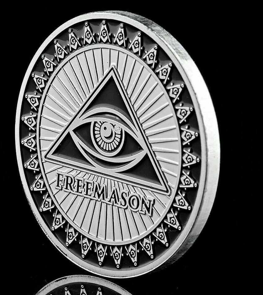 Token Free Accepted Masons Silver Masonic Symbols Bullion&coin Collection Holder