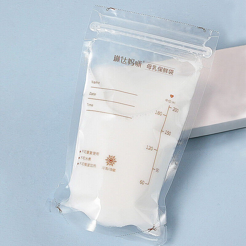 30 Pcs Disposable Mother Milk Freezer Bags 200ml Breast Milk Storage Bag