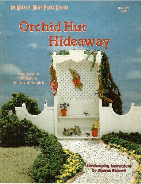 Dollhouse Miniature Orchid Hut Hideaway & Landscaping Instructional Book Boy121