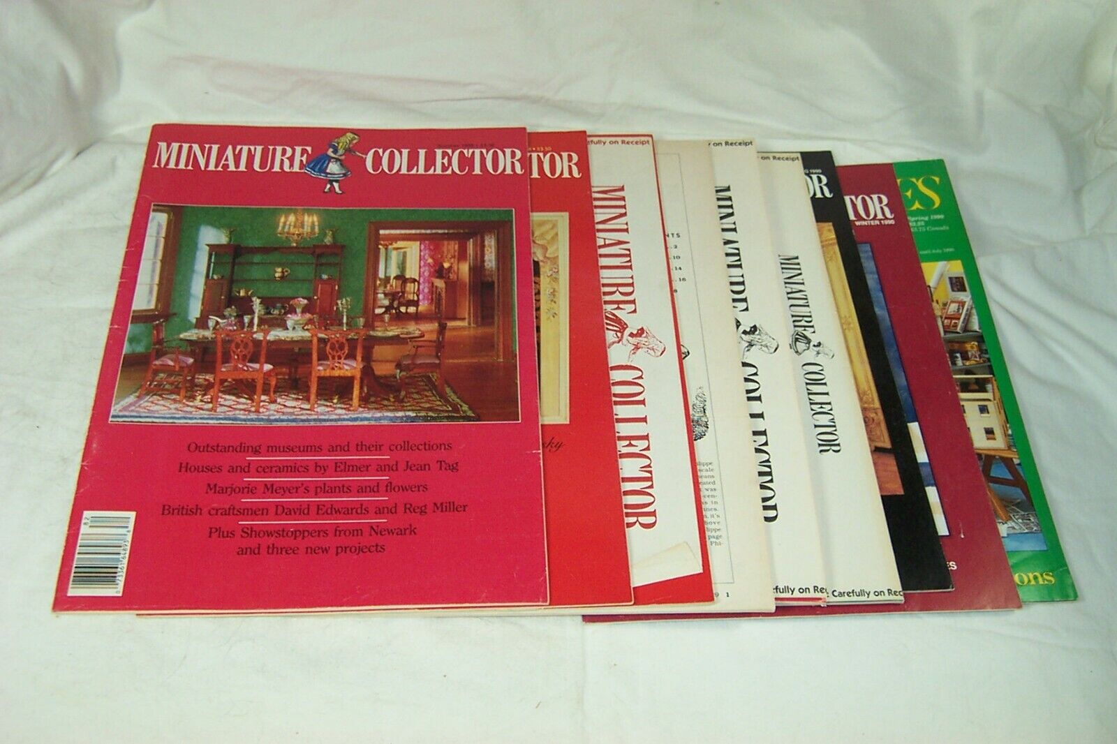 Lot Of 9 Miniature Collector Miniatures Showcase Magazines 1988 1989 1990